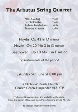 Arbutus4tet_Harpenden_Poster